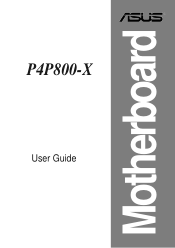 Asus P4P800-X P4P800-X user's manual English version E1718