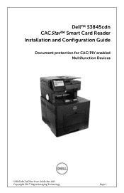 Dell S3845cdn Color Smart Multifunction Printer - CACStar Installation Guide