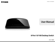 D-Link DES-1008E Product Manual