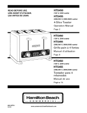 Hamilton Beach HTS455 Operation Manual