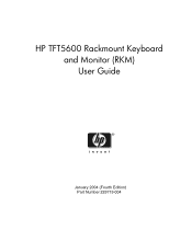 HP 5600 TFT5600 Rackmount Keyboard and Monitor (RKM) User Guide