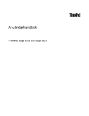Lenovo ThinkPad Edge E525 (Swedish) User Guide