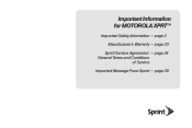 Motorola MOTOROLA XPRT Legal Guide