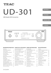 TEAC UD-301 Owner's Manual (Deutsch,Italiano,Nederlands,Svenska)