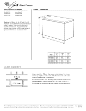 Whirlpool EH150FXRQ Dimension Guide
