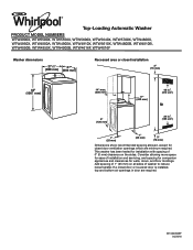 Whirlpool WTW4855H Dimension Guide