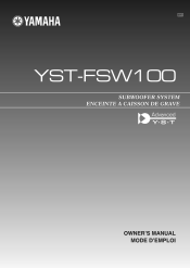 Yamaha YST-FSW100PN Owners Manual