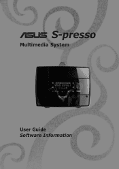 Asus S-presso Spresso Software User Manual