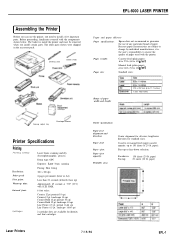 Epson EPL-6000 Product Information Guide