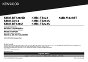 Kenwood KMR-M328BT Instruction Manual