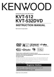 Kenwood KVT 512 Instruction Manual