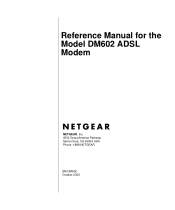 Netgear DM602 DM602 Reference Manual