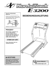 NordicTrack E3200 Treadmill German Manual