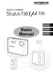 Olympus 225840 Stylus 730 Basic  Manual (English, Français, Español)