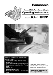 Panasonic KX FHD331 Transfer W/o Tam