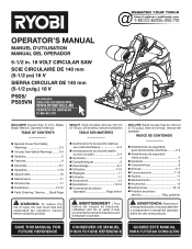 Ryobi P1816 Operation Manual