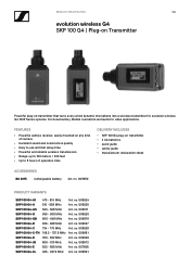 Sennheiser SKP 100 G4 Product Specification SKP 100 G4