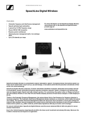 Sennheiser SL PASC System Specification - SpeechLine Digital Wireless