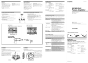 Sony XM-D1000P5 Operating Instructions  (primary manual)