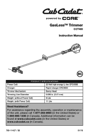 Cub Cadet CCT400 Owners Manual