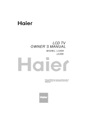 Haier L42S9 User Manual