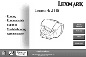Lexmark J110 Online Information