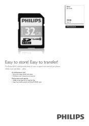 Philips FM32SD45B Leaflet