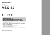 Pioneer VSX-42 Owner's Manual