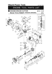 Tanaka TCG27EBSP Parts List