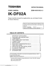 Toshiba DF02A Instruction Manual