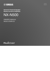 Yamaha NX-N500 NX-N500 Owners Manual