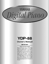 Yamaha YDP-88 Owner's Manual