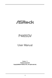 ASRock P4i65GV User Manual