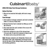 Cuisinart BFM-STOR Owner Manual