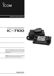 Icom IC-7100 Instruction Manual