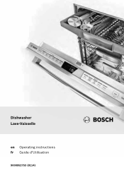 Bosch SHP65T52UC Instructions for Use