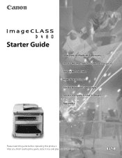 Canon MF4350D imageCLASS D480 Starter Guide