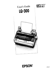 Epson LQ-300 User Manual