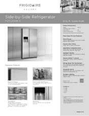 Frigidaire FGTC2349KS Product Specifications Sheet (English)
