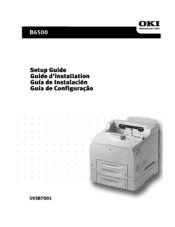 Oki B6500n Guide:  Setup, B6500 (E/F/S/P)