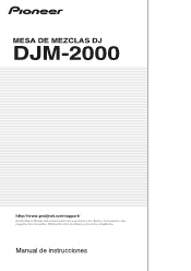 Pioneer DJM-2000 Owner's Manual - Spanish