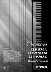 Yamaha CLP-970A Owner's Manual