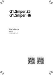 Gigabyte G1.Sniper H6 User Manual