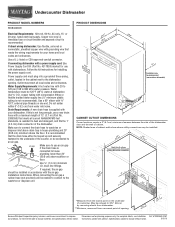 Maytag MDB4630AWB Dimension Guide