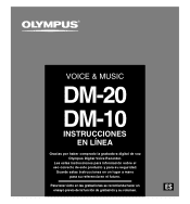 Olympus DM-10 DM-20 Instrucciones en l쭥a (Espa?ol)