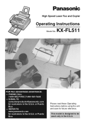 Panasonic KX FL511 Laser Fax