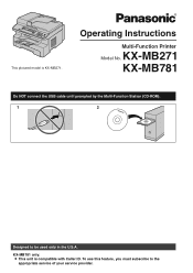 Panasonic KX-MB781 Multi Function Printer