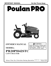 Poulan PR20PH42STC User Manual