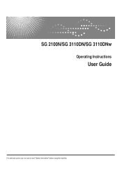 Ricoh Aficio SG 3110DN User Guide