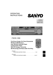 Sanyo FXCD-1350 Owners Manual